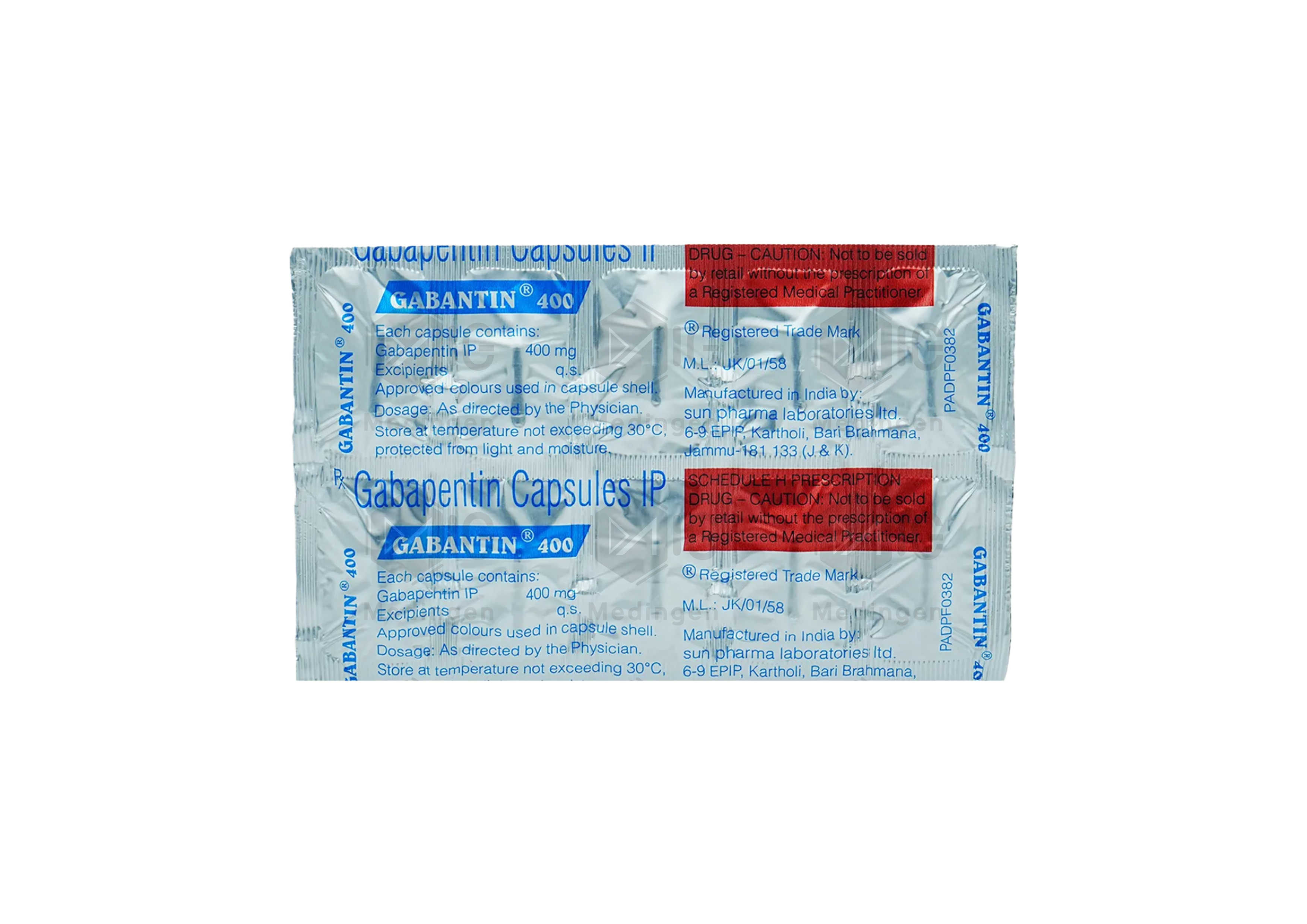 GABANTIN 400MG